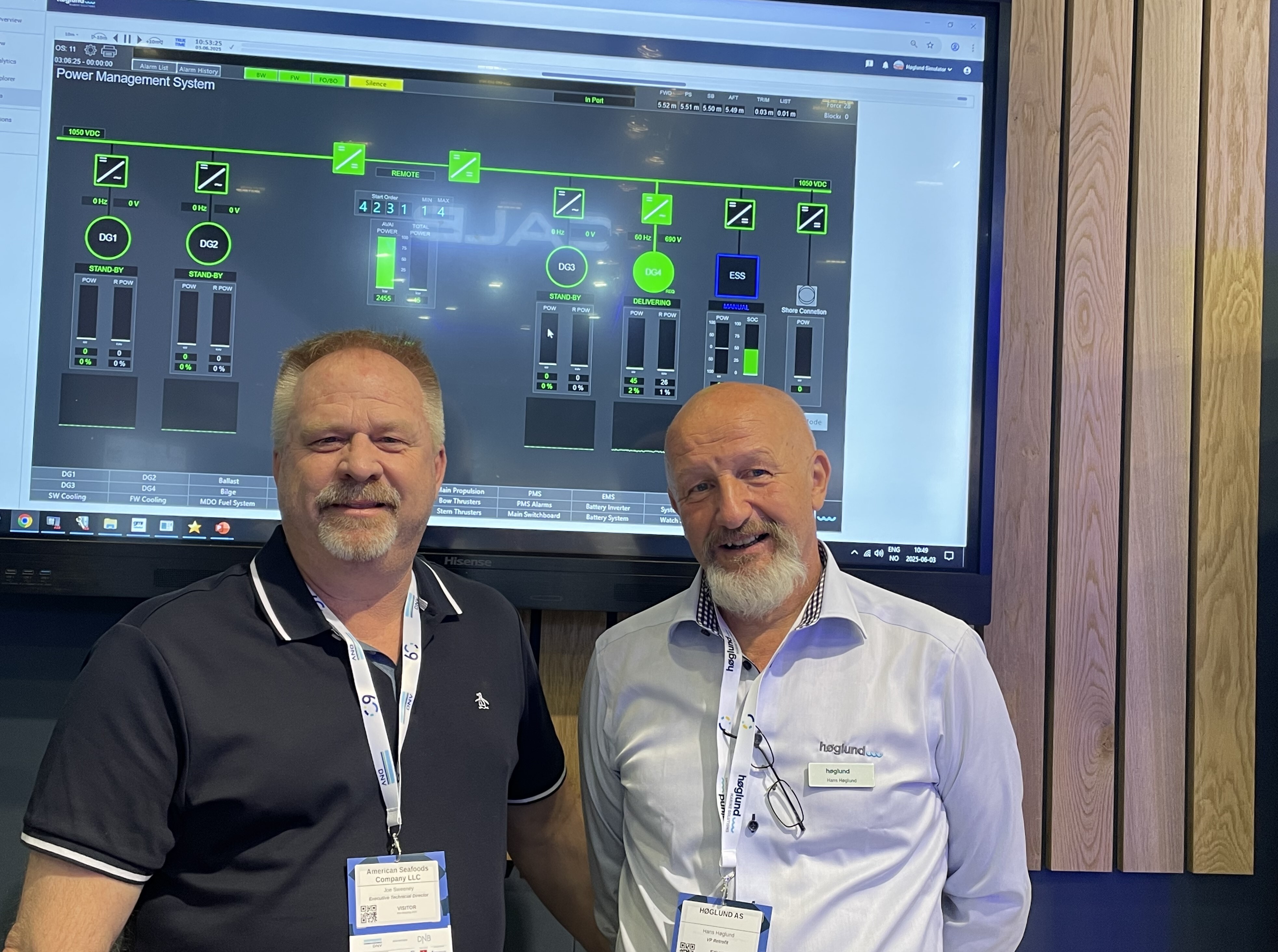 Høglund reconnects with old friends at Nor-Shipping